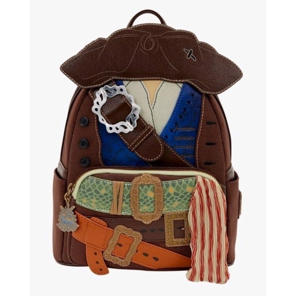 NEW Loungefly Jack Sparrow Disney Pirates Of the Caribbean Figural‎ Backpack